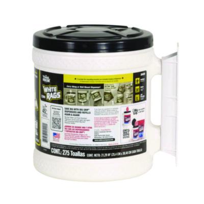 Z300 Wipers Big Grip Dispenser, 1-Ply, 10 x 12, White, 2/Carton