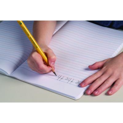 Ticonderoga Beginners Woodcase Pencil with Eraser and Microban Protection, HB (#2), Black Lead, Yellow Barrel, Dozen