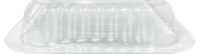 Plastic Dome Lids, Fits 1 lb Oblong Pan, Clear, 1,000/Carton