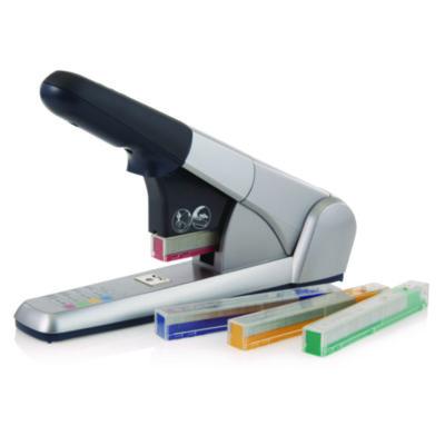Heavy-Duty Cartridge Stapler, 80-Sheet Capacity, Silver