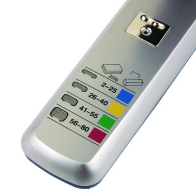 Heavy-Duty Cartridge Stapler, 80-Sheet Capacity, Silver