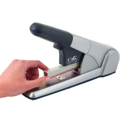 Heavy-Duty Cartridge Stapler, 80-Sheet Capacity, Silver