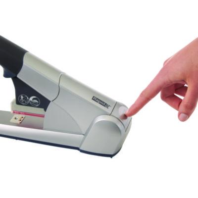Heavy-Duty Cartridge Stapler, 80-Sheet Capacity, Silver
