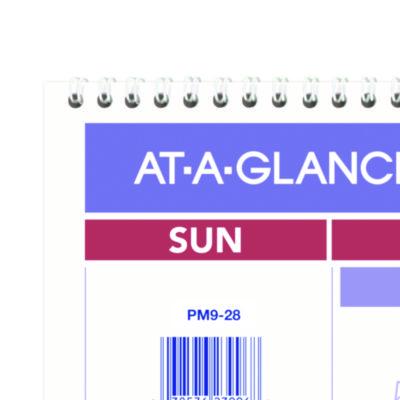 Two-Month Wall Calendar, 22 x 29, White/Blue/Red Sheets, 12-Month (Jan to Dec): 2025