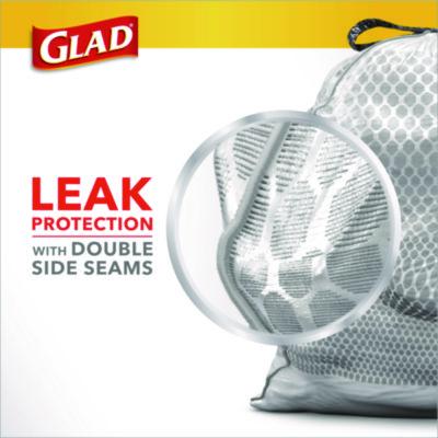 ForceFlex Kitchen Drawstring Trash Bags, 13 gal, 23.75 x 24.88, White, 240/Carton