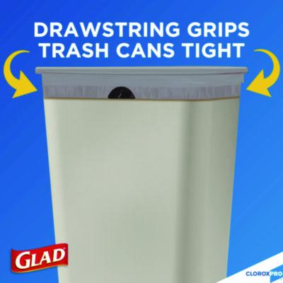 CloroxPro ForceFlex Tall Kitchen Drawstring Trash Bags, 13 gal, 23.75 x 24.88, Gray, 100/Box