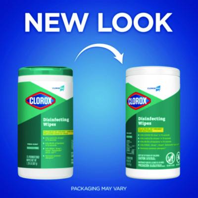Disinfecting Wipes, 1-Ply, Fresh Scent, 7 x 8, White, 75/Canister, 6 Canisters/Carton