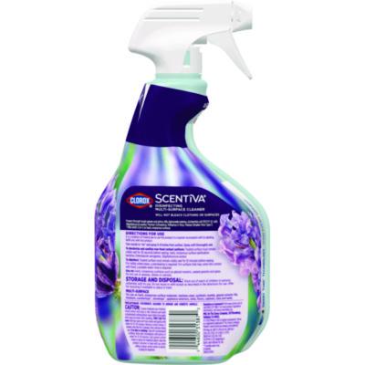 Scentiva Disinfecting Multi-Surface Cleaner, Bleach Free, Lavender and Jasmine, 32 oz Spray Bottle