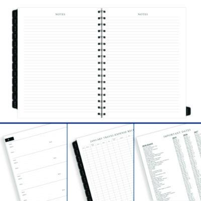 Executive Weekly/Monthly Planner Refill with Hourly Appointments, 8.75 x 6.88, White Sheets, 12-Month (Jan to Dec): 2025