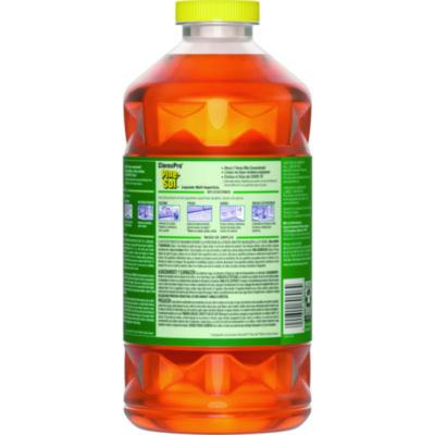 CloroxPro Multi-Surface Cleaner Disinfectant Concentrated, Original Pine Scent, 80 oz Bottle, 3/Carton