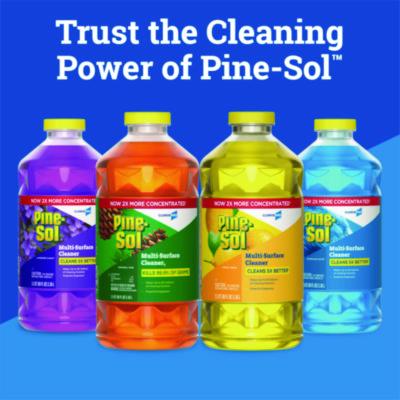 CloroxPro Multi-Surface Cleaner Disinfectant Concentrated, Original Pine Scent, 80 oz Bottle, 3/Carton