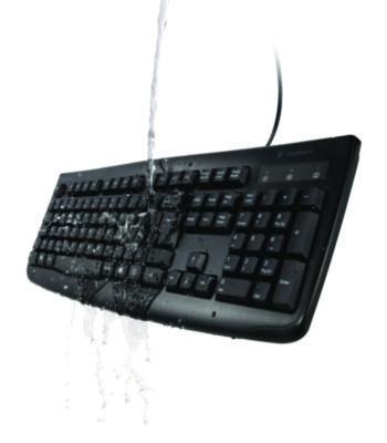 Pro Fit USB Washable Keyboard, 104 Keys, Black
