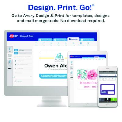 Secure Top Heavy-Duty Badge Holders, Horizontal, 4w x 3h, Clear, 25/Pack