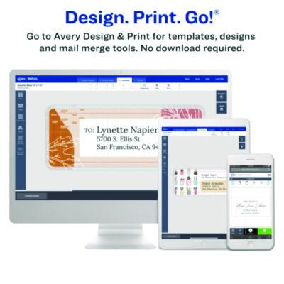 White Shipping Labels-Bulk Packs, Inkjet/Laser Printers, 2 x 4, White, 10/Sheet, 250 Sheets/Box