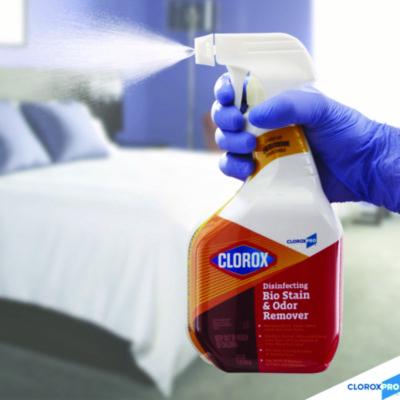 Disinfecting Bio Stain and Odor Remover, Fragranced, 128 oz Refill Bottle