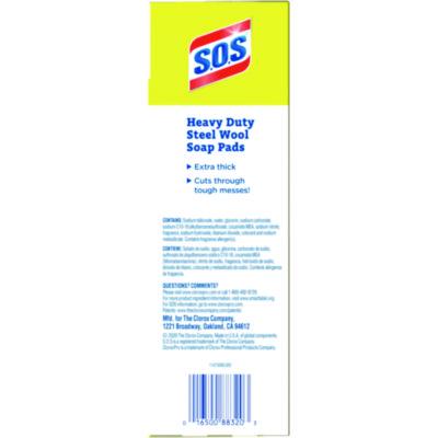 Steel Wool Soap Pads, 2.4 x 3, Steel, 15 Pads/Box, 12 Boxes/Carton