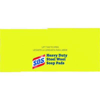 Steel Wool Soap Pads, 2.4 x 3, Steel, 15 Pads/Box, 12 Boxes/Carton
