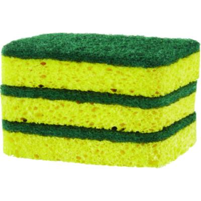 Heavy Duty Scrubber Sponge, 2.5 x 4.5, 0.9