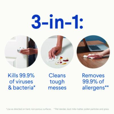 Disinfecting Cleaning Wipes, Flex Pack, 1-Ply, 8 x 7, Lemon Scent, White, 75 Towels/Box