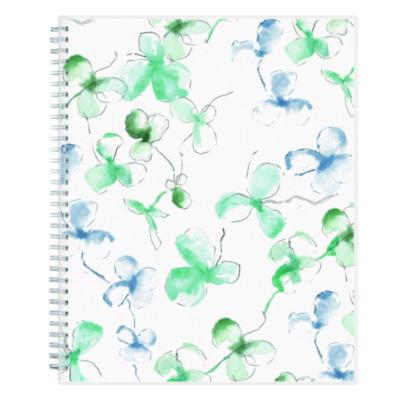Blue Sky Lindley Weekly/Monthly Planner, Floral Artwork, 11 x 8.5, White/Blue/Green Cover, 12-Month (Jan to Dec): 2025 (BLS100654) BLS100654