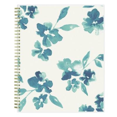 Blue Sky Bakah Blue Weekly/Monthly Planner, Floral Artwork, 11 x 8.5, Blue/White Cover, 12-Month (Jan to Dec): 2025 (BLS137261) BLS137261