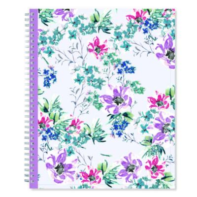 Blue Sky Laila Create-Your-Own Cover Weekly/Monthly Planner, Wildflower Artwork, 11 x 8.5, Purple/Blue/Pink, 12-Month (Jan-Dec): 2025 (BLS137273) BLS137273