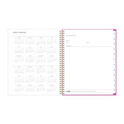 Fly By Frosted Weekly/Monthly Planner, Butterflies Artwork, 11 x 8.5, Blush/Pink Cover, 12-Month (Jan to Dec): 2025