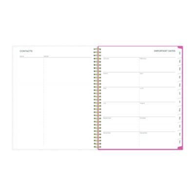Fly By Frosted Weekly/Monthly Planner, Butterflies Artwork, 11 x 8.5, Blush/Pink Cover, 12-Month (Jan to Dec): 2025
