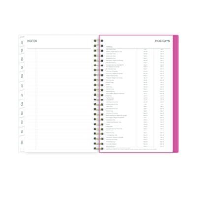 Fly By Frosted Weekly/Monthly Planner, Butterflies Artwork, 8 x 5, Blush/Pink Cover, 12-Month (Jan to Dec): 2025