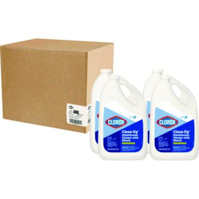 CloroxPro Clean-Up Disinfectant Cleaner with Bleach, 128 oz Refill Bottle, 4/Carton