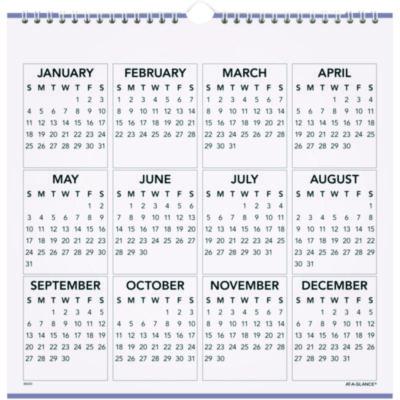 Landscape Monthly Wall Calendar, Landscapes Photography, 12 x 12, White/Multicolor Sheets, 12-Month (Jan to Dec): 2025