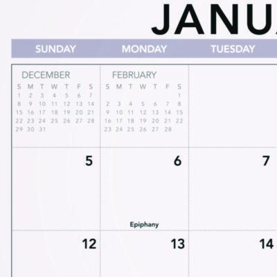 Landscape Monthly Wall Calendar, Landscapes Photography, 12 x 12, White/Multicolor Sheets, 12-Month (Jan to Dec): 2025