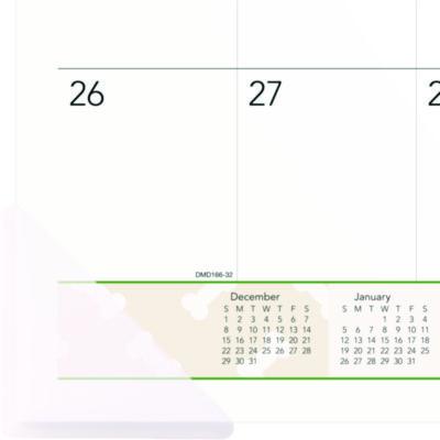 Puppies Monthly Desk Pad Calendar, Puppies Photography, 22 x 17, White Sheets, Clear Corners, 12-Month (Jan to Dec): 2025