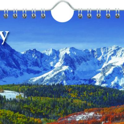 Scenic Monthly Wall Calendar, Landscape Photography, 12 x 17, White/Multicolor Sheets, 12-Month (Jan to Dec): 2025