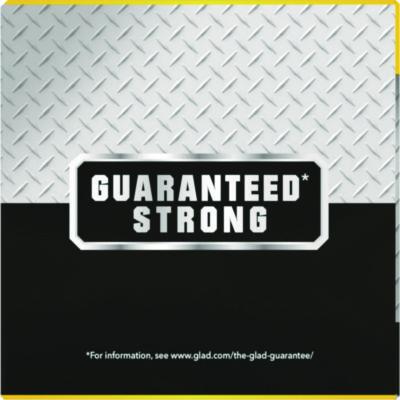 Guaranteed Strong Large Drawstring Trash Bags, Three-Ply, 30 gal, 1.05 mil, 30 x 33, Black, 28 Bags/Box, 6 Boxes/Carton