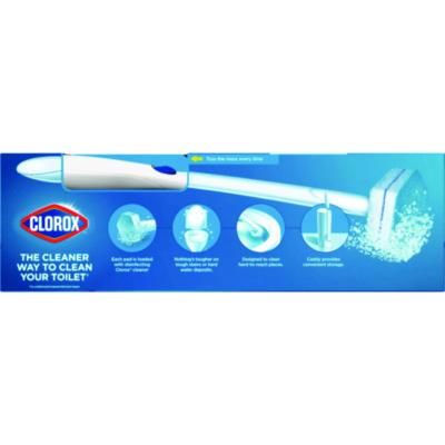 ToiletWand Disposable Toilet Cleaning System: Handle, Caddy and Refills, White