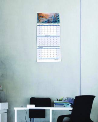 Earthscapes Recycled 3-Month Vertical Wall Calendar, Scenic Photography, 8 x 17, White Sheets, 14-Month: Dec 2024 to Jan 2026