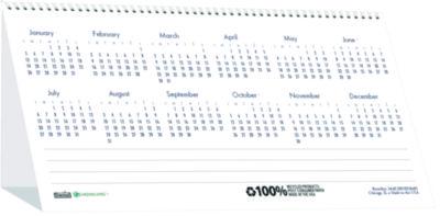 Earthscapes Recycled Desk Tent Monthly Calendar, Puppies Photography, 8.5 x 4.5, White Sheets, 12-Month (Jan to Dec): 2025