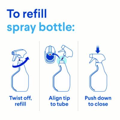 Clean-Up Multi-Surface Cleaner with Bleach, 32 oz Spray Bottle, Rain Clean Scent, 9/Carton