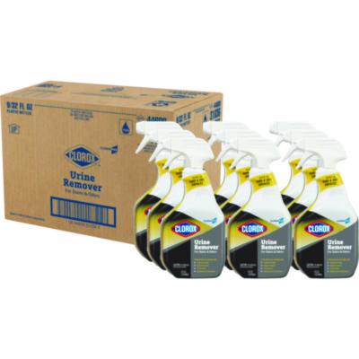 CloroxPro Urine Remover for Stains and Odors, 32 oz Spray Bottle, 9/Carton