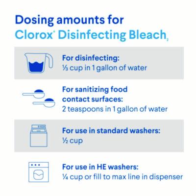Concentrated Regular Disinfecting Bleach, 81 oz Bottle, 6/Carton
