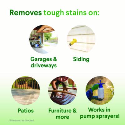 CloroxPro Results Concentrated Outdoor Bleach, 81 oz Bottle, 6/Carton