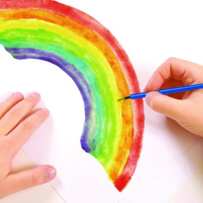 Washable Watercolors, 16 Assorted Colors, Palette Tray