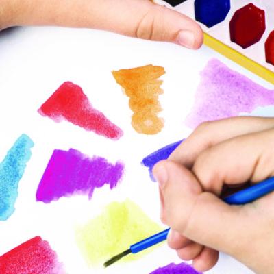 Washable Watercolors, 16 Assorted Colors, Palette Tray