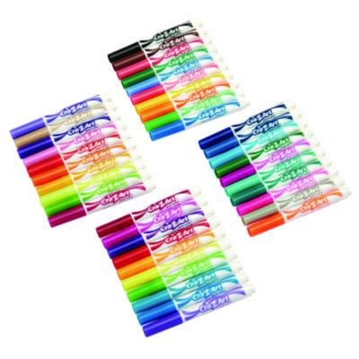 Super Washable Markers, Broad Bullet Tip, Assorted Colors, 40/set