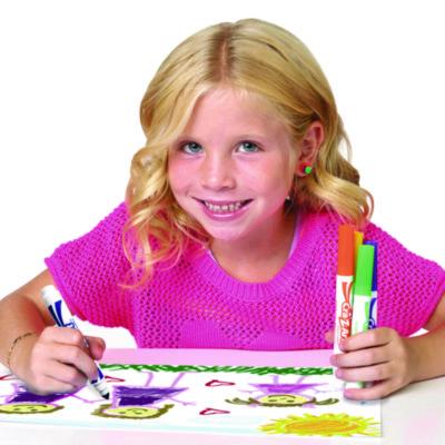 Super Washable Markers, Broad Bullet Tip, Assorted Colors, 40/set