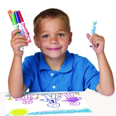 Super Washable Markers, Broad Bullet Tip, Assorted Colors, 40/set