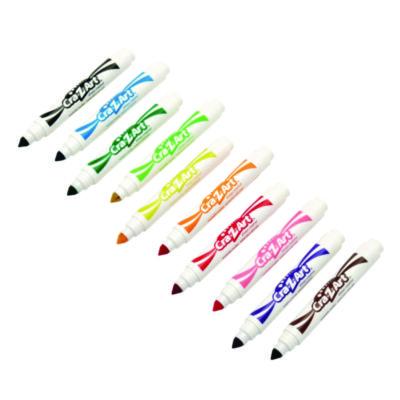 Super Washable Markers, Broad Bullet Tip, Assorted Colors, 10/Set