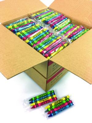 Washable Crayons, Assorted, 4/Pack