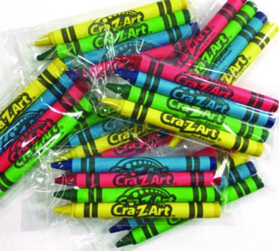 Washable Crayons, Assorted, 4/Pack